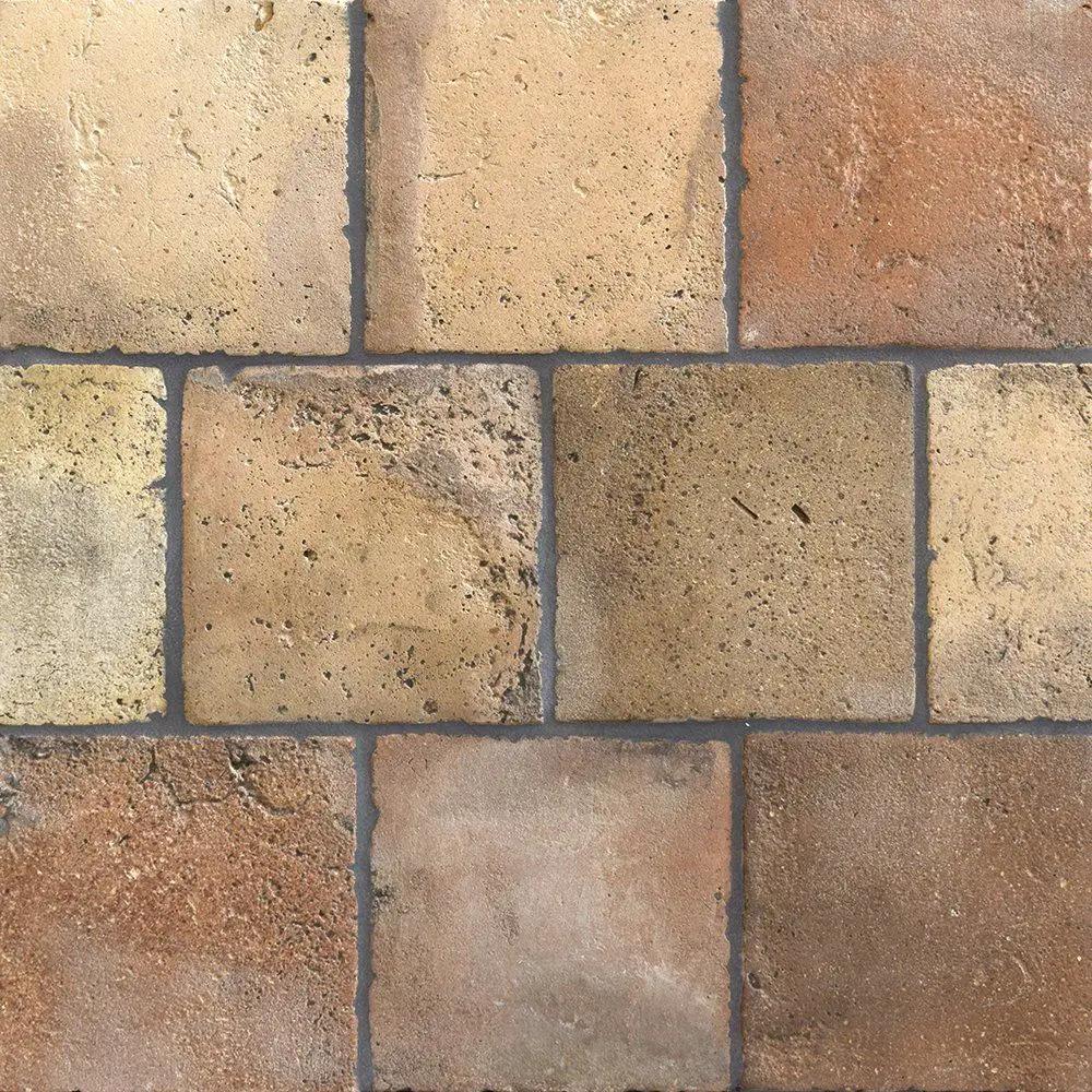 Regenerado Natural Square Terracotta Tiles 6x6