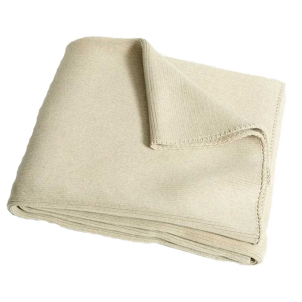 Ribbed gray organic cotton weighted blanket bedroom sleep quilt