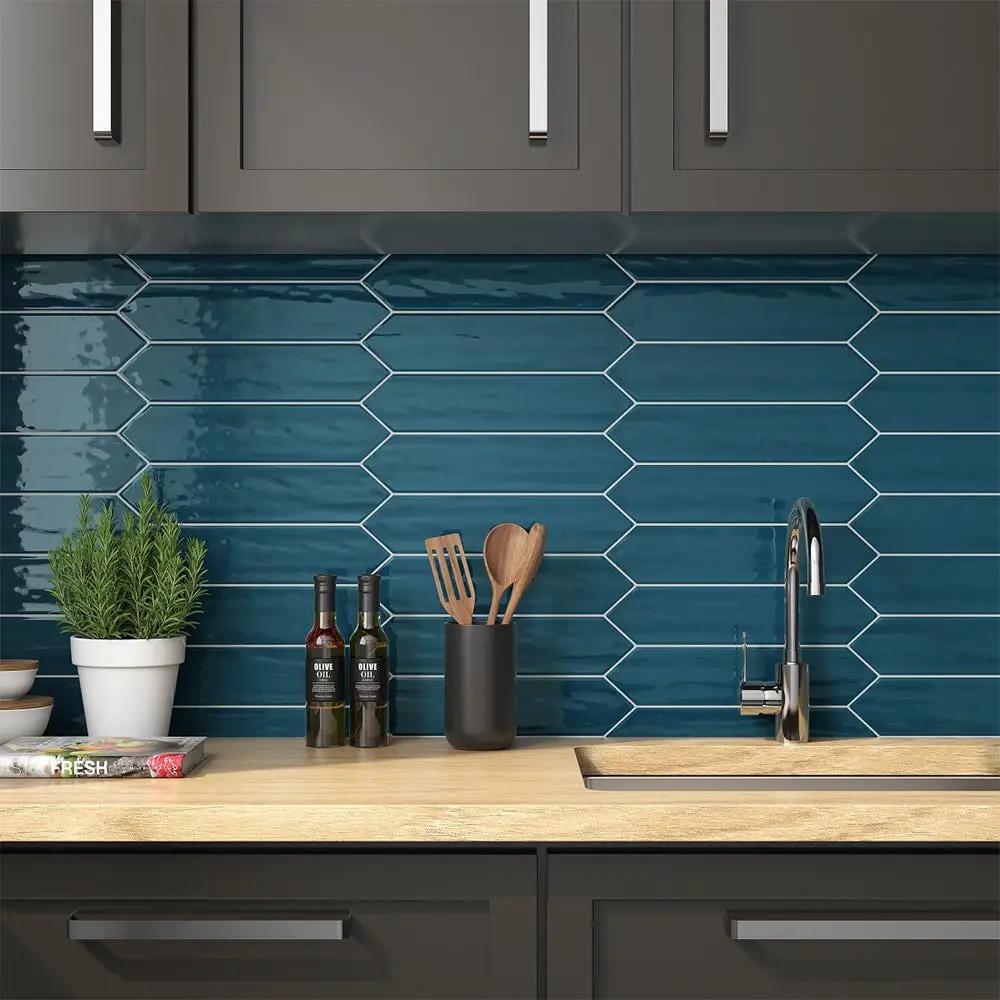 Roca Flow Cosmic Sapphire Polished Ceramic Tiles 3x12