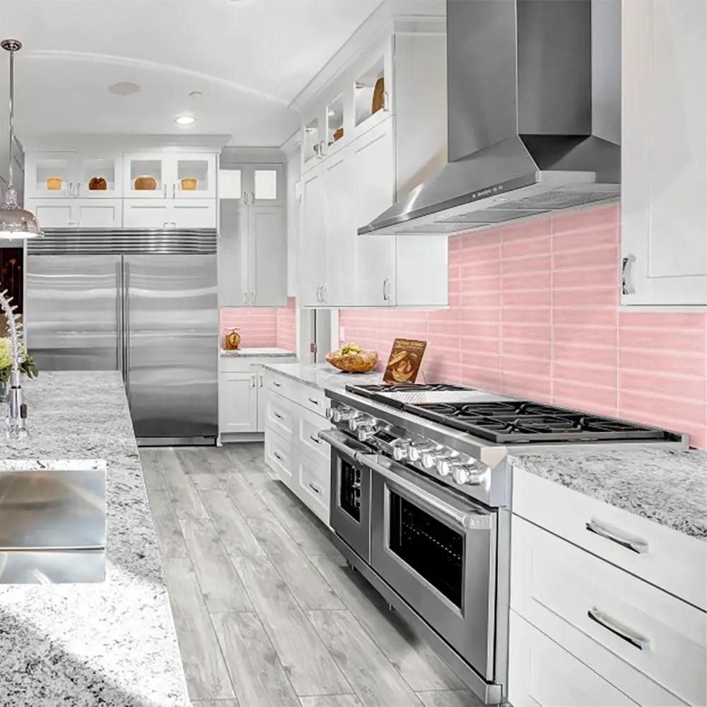 Roca Flow Velvet Pink Polished Ceramic Tiles 3x12
