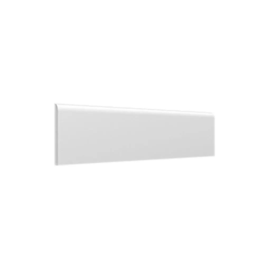 Roca Flow White Matte Bullnose Ceramic Moldings 3x12