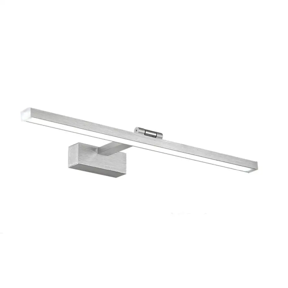 DecorBites™ Rotatable LED Vanity Mirror Light: Sleek Metal Linear Wall Sconce for Bathrooms