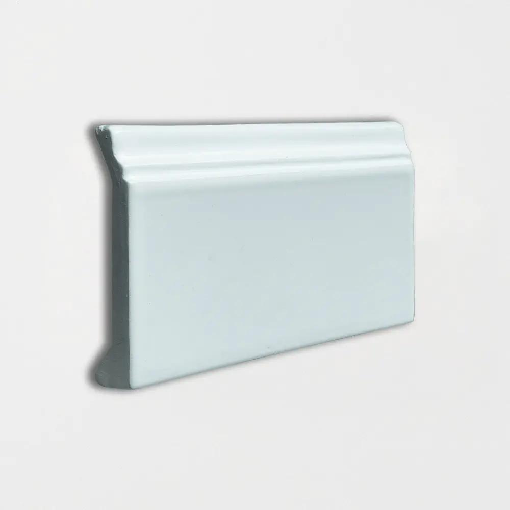 Seafoam Glossy Base Trim Ceramic Moldings 4 3/16x6