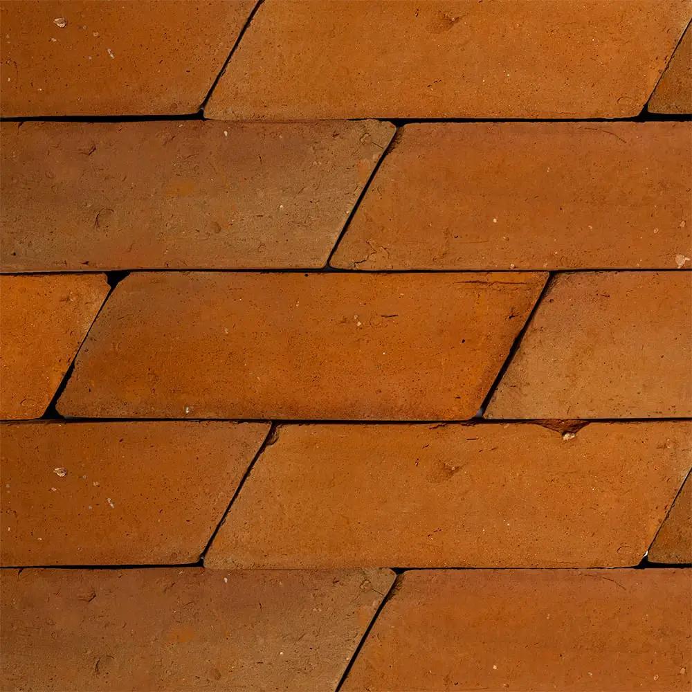 Rustic Cotto Natural Chevron Terracotta Tiles 4x12