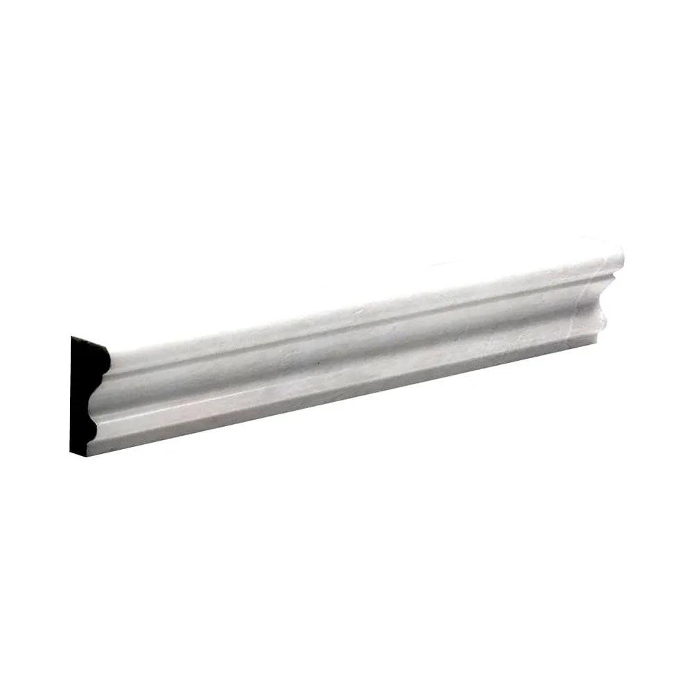 Siberian White Polished Andorra Marble Moldings 2x12