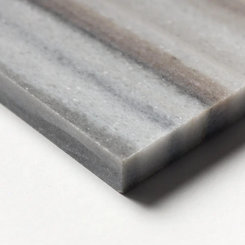 Silver Sky Honed Subway Marble Tiles 3x12