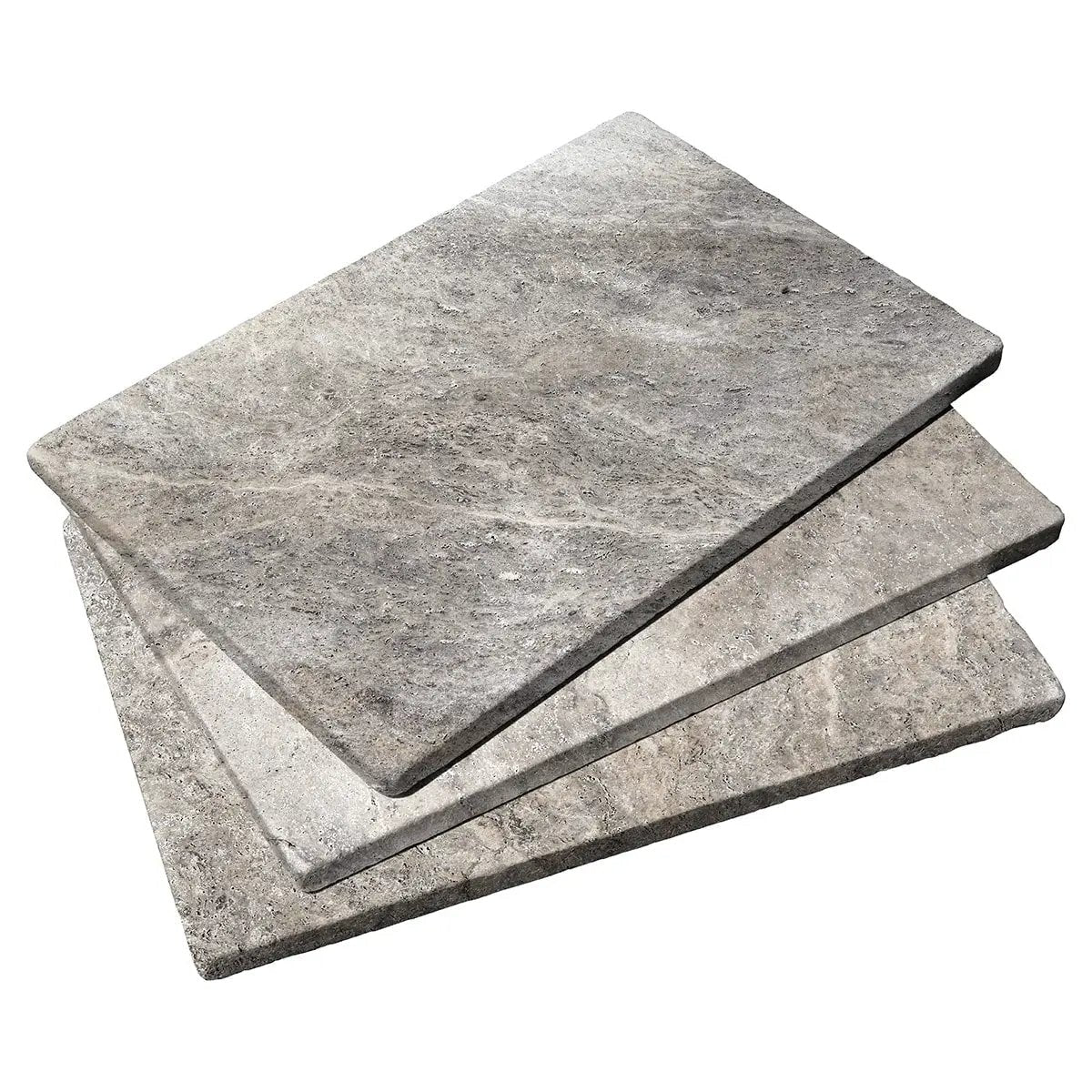 Silver Tumbled Roman Marble Patterns