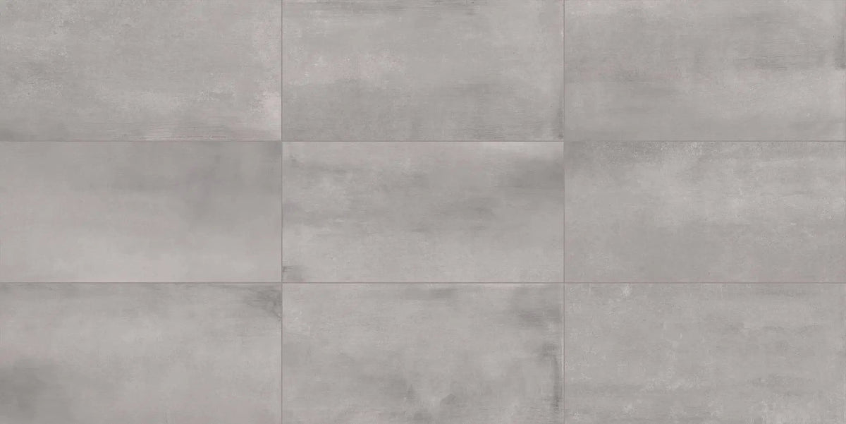 Chicago Silver Bullnose Concrete Look Porcelain Moldings 3x24