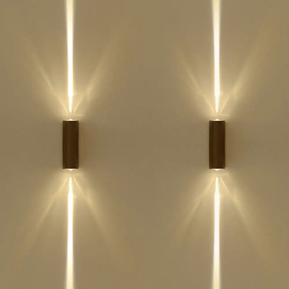 DecorBites™ Simple Style Metallic Wall Sconce Light - 2 Lights, Black Finish, Warm/White Lighting for Hotel