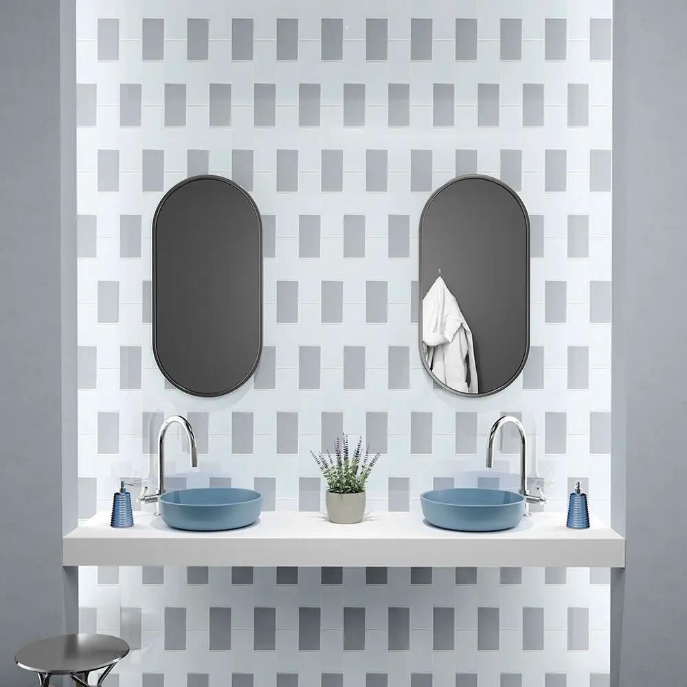 Powder Glossy Subway Ceramic Tiles 3x6