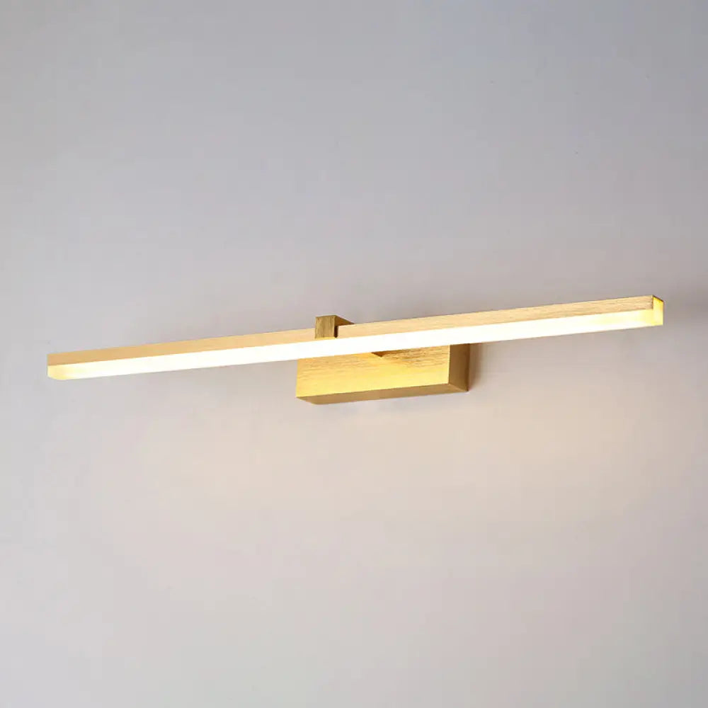 DecorBites™ Sleek Gold Vanity Light Fixture – Modern Metal LED Bath Lighting for Bathroom