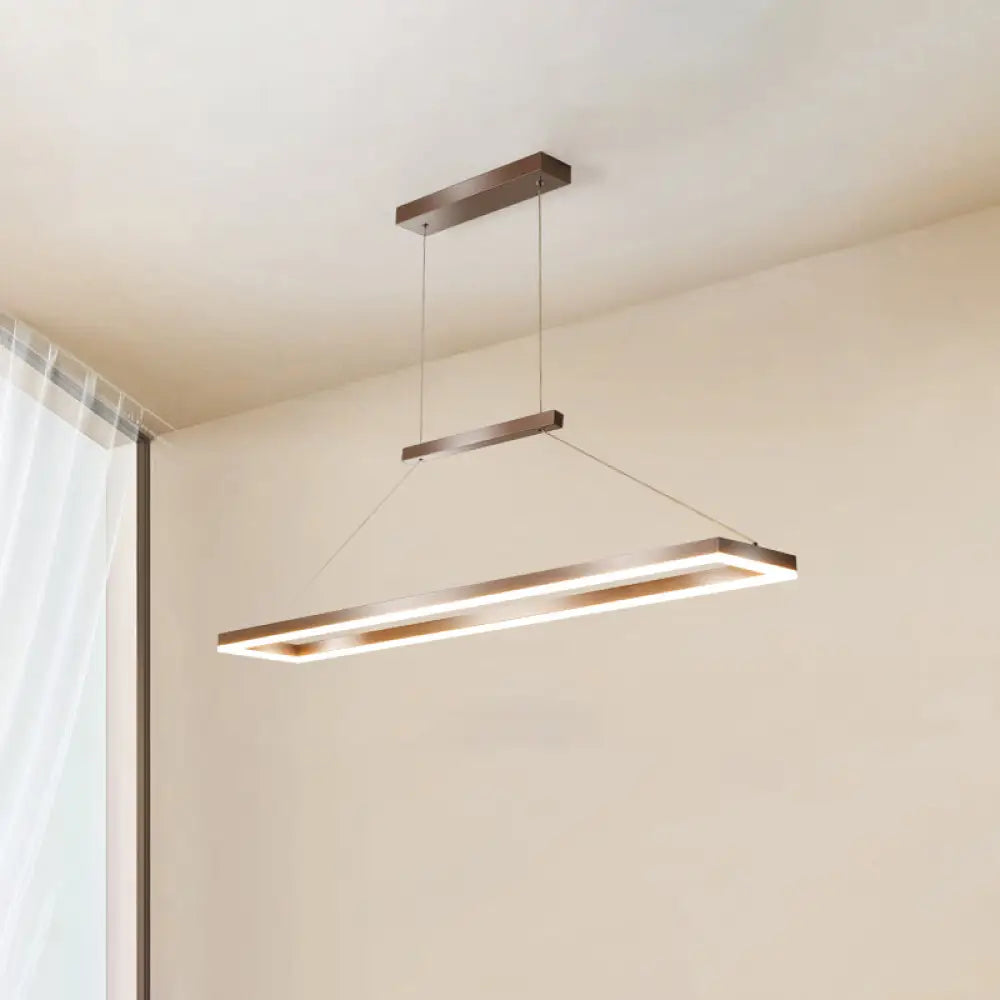DecorBites™ Sleek Metal Island Ceiling LED Pendant Light for Dining Room - Simplicity and Style
