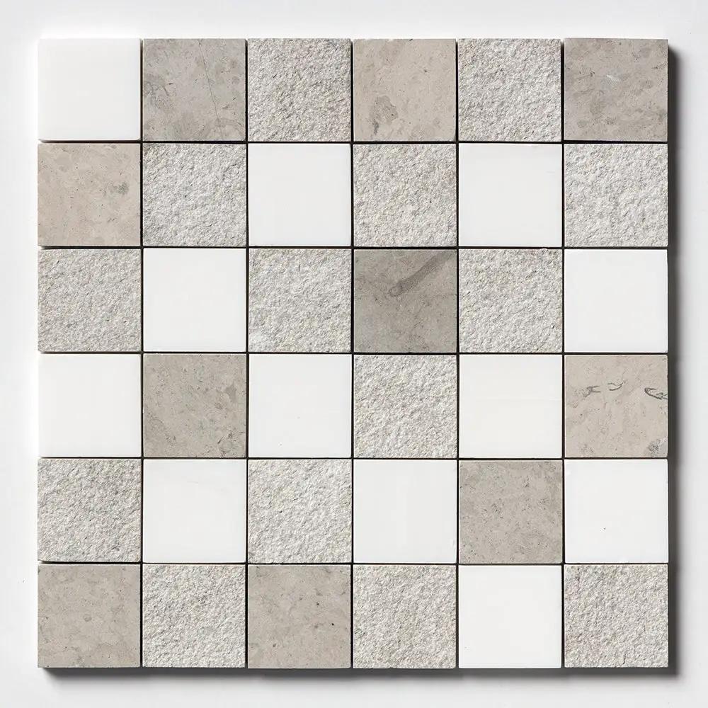 Snow Whi And Brit 2x2 Textured 3/8