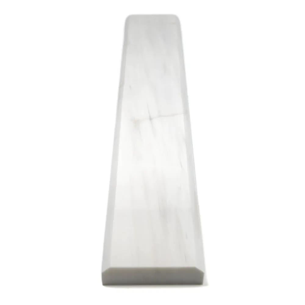 Snow White Polished Marble Corner Shelves 4x36