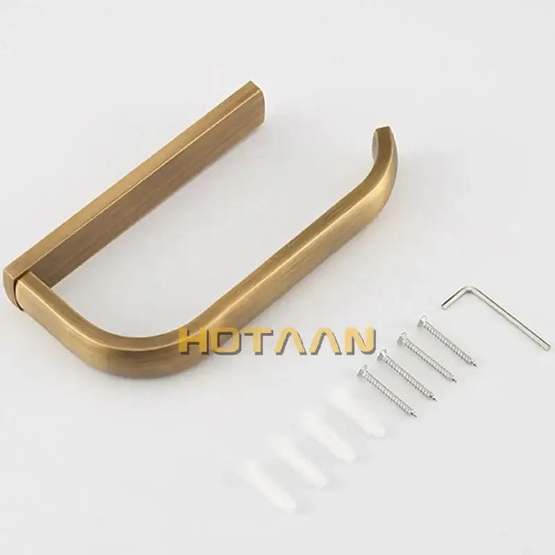 Solid brass finish toilet paper holder bathroom accessory