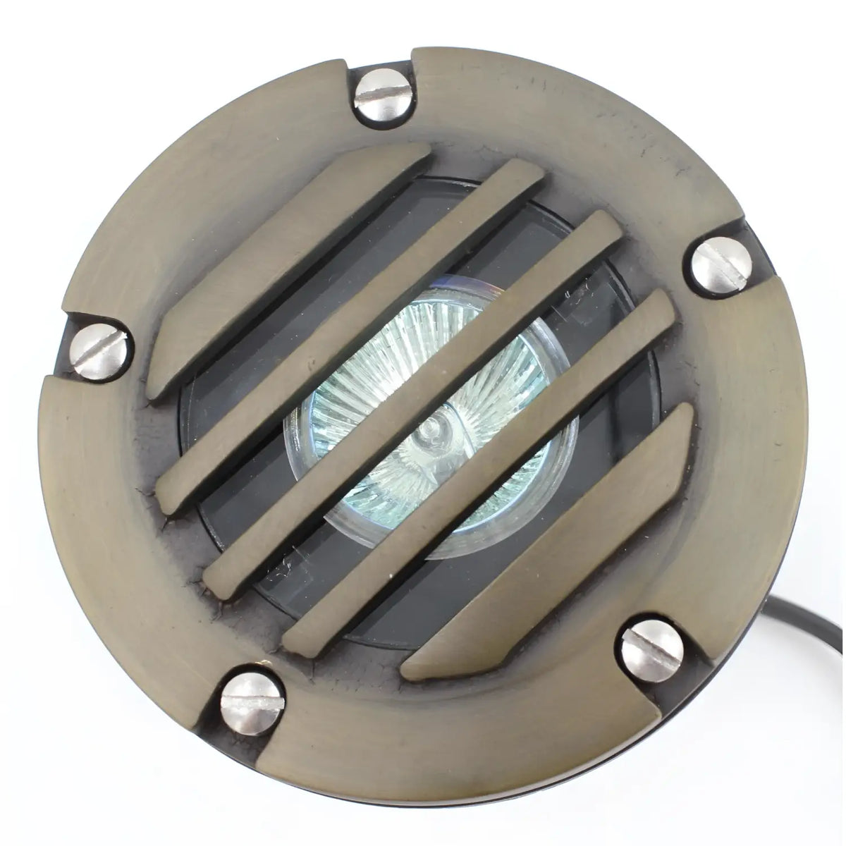 Solid Brass MR16 In-Ground Light Well Cover Kit