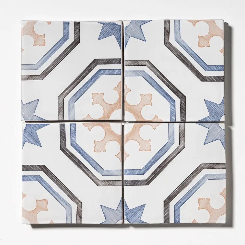 Star Turn Matte Glazed Terracotta Tiles 6x6