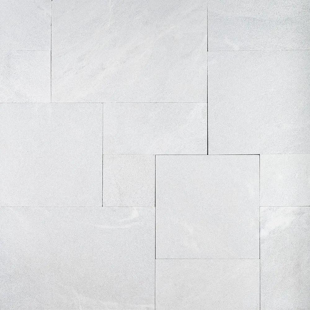 Tahoe Tumbled French Pattern Marble Pavers Various