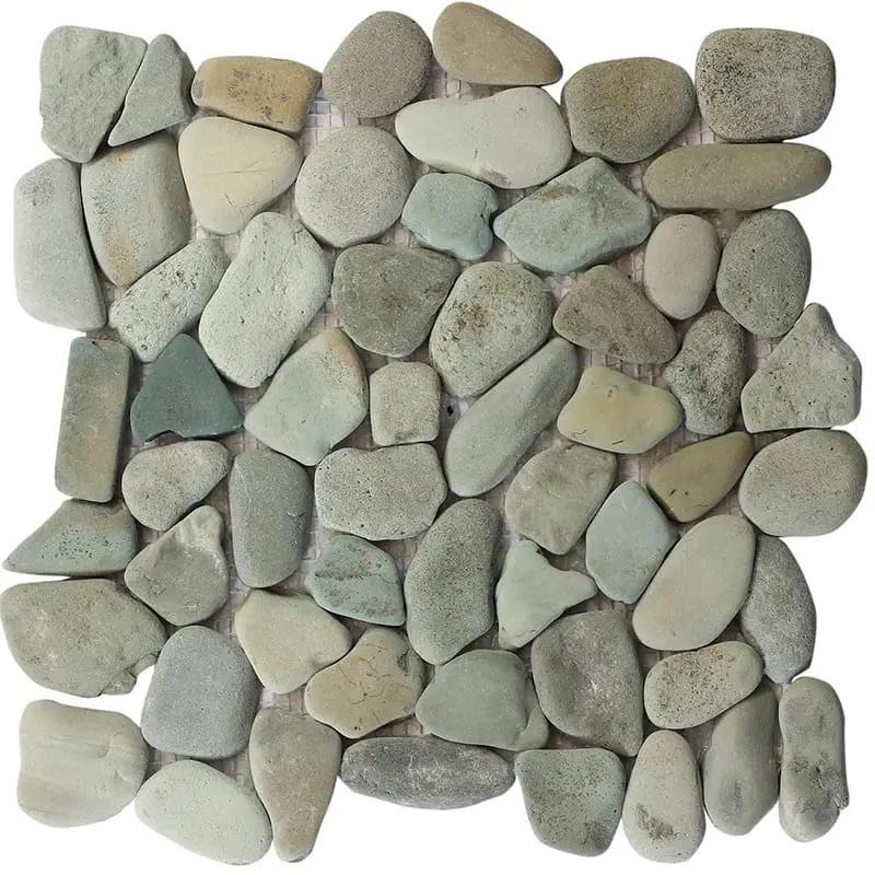 Taipei Green Natural Pebble Mosaics 12x12