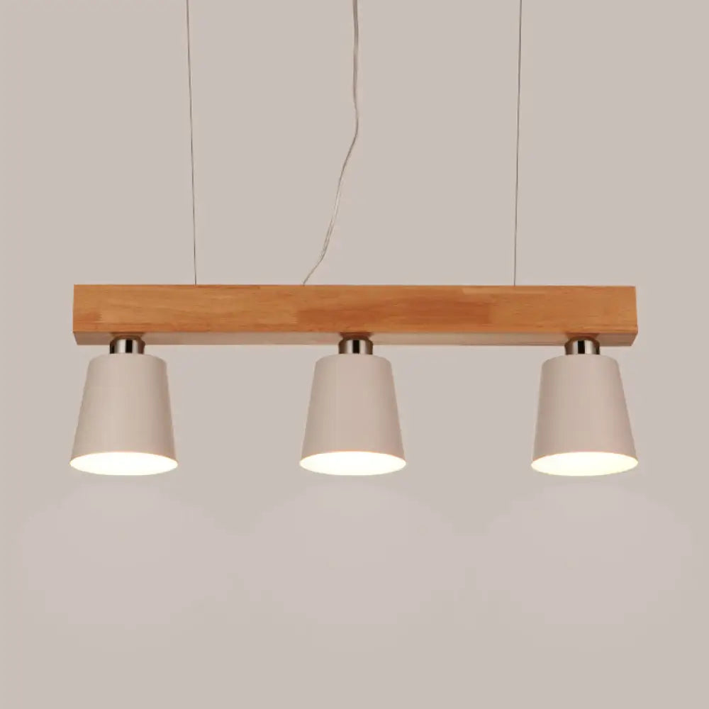 DecorBites™ Tapered Shade Island Light - Nordic Metal - 3 Lights Pendant Lamp for Dining Room Ceiling