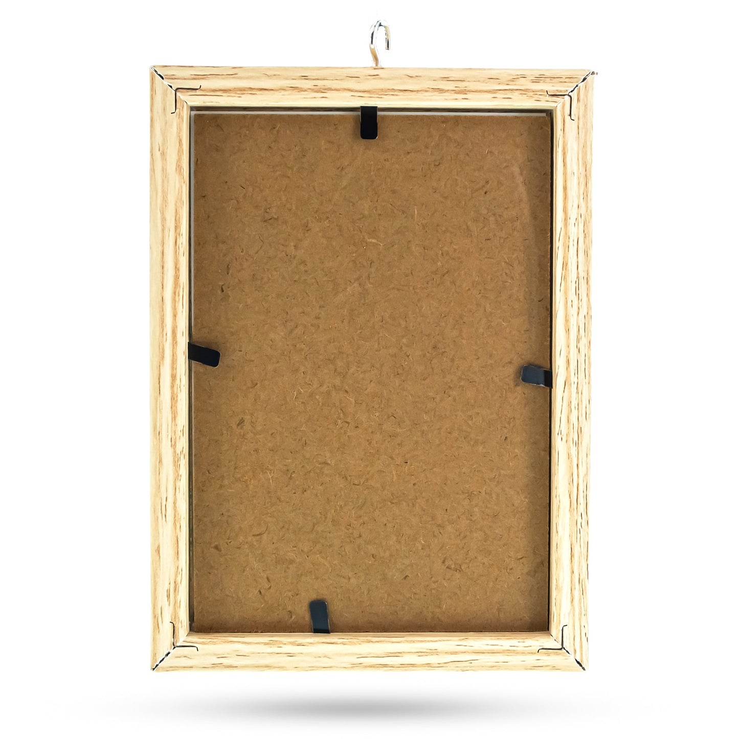 Double Curve Crescent Black Metal Photo Picture Frame and Ornament Display Stand 9.25 Inches