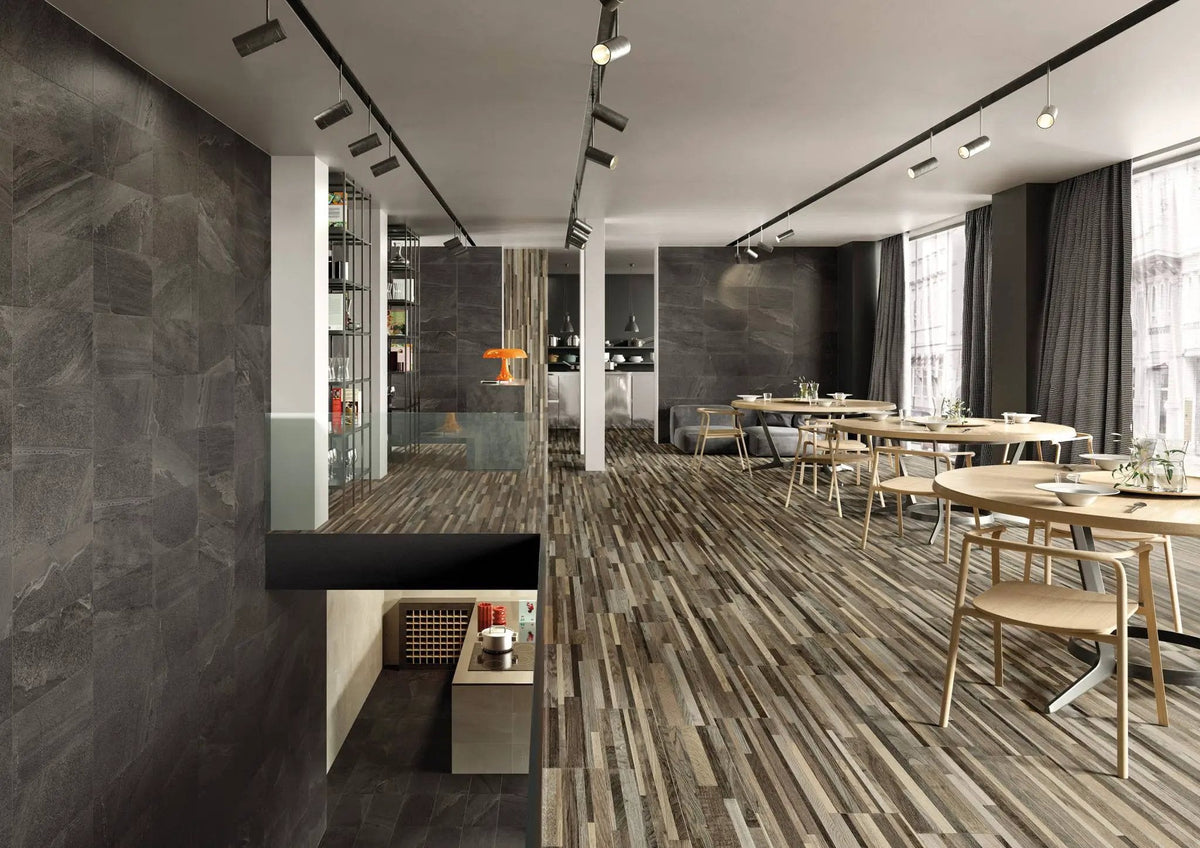 Trek Sand Slate Look Porcelain Tiles 12x24