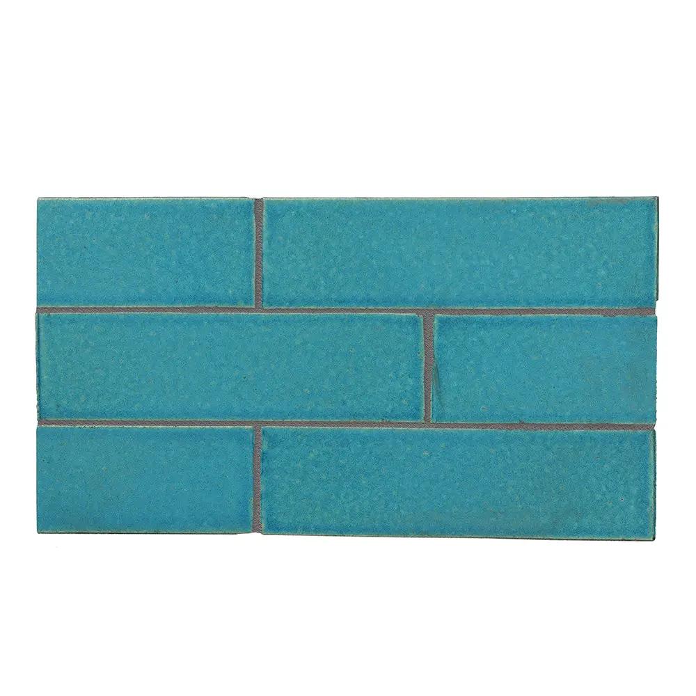 Obsidian Fine Textured Glazed Terracotta Tiles 2 1/8x7 1/2