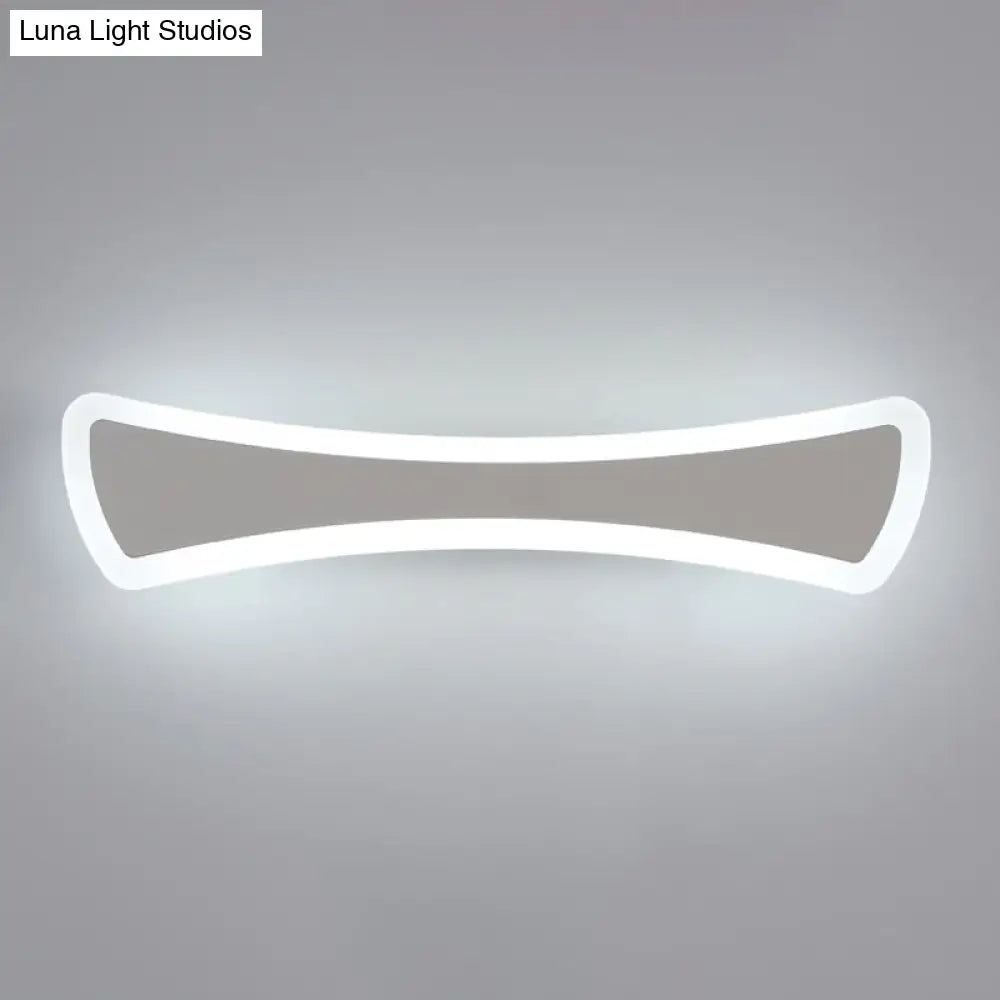 DecorBites™ Ultra-Thin LED Silver Vanity Lamp: Modern Acrylic Wall Sconce Lighting for Bathrooms