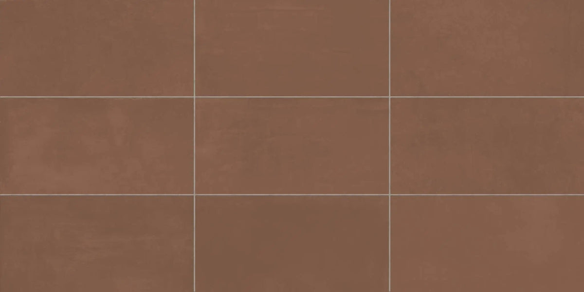 Vision Color Lava Red Anti-Slip Resin Look Porcelain Tiles 3x12