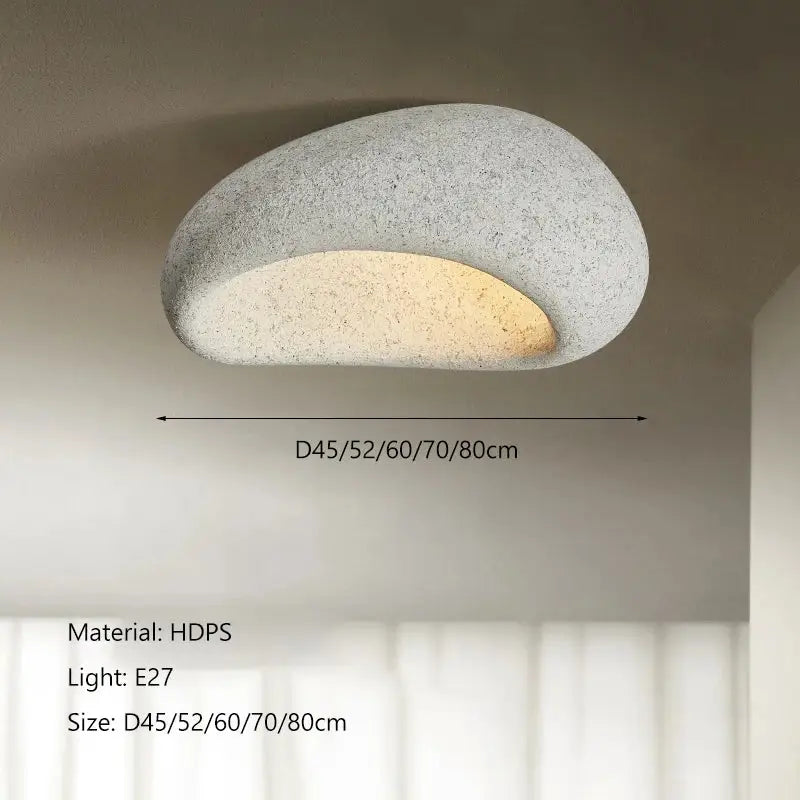 Wabi sabi matte cream ceiling chandelier bedroom lights