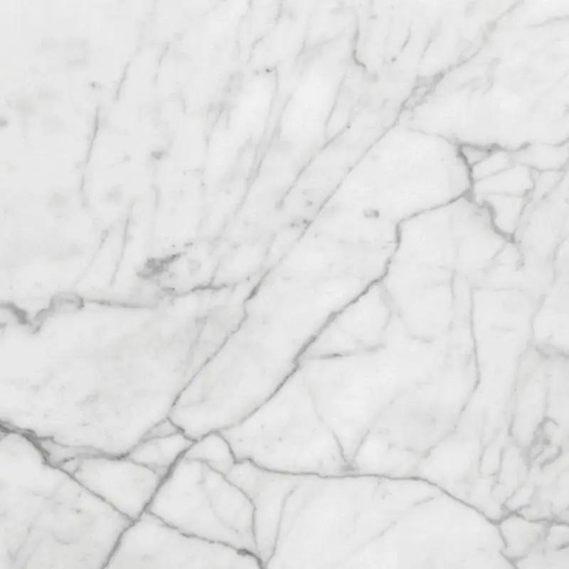 White Carrara Honed Marble Tiles 24x24