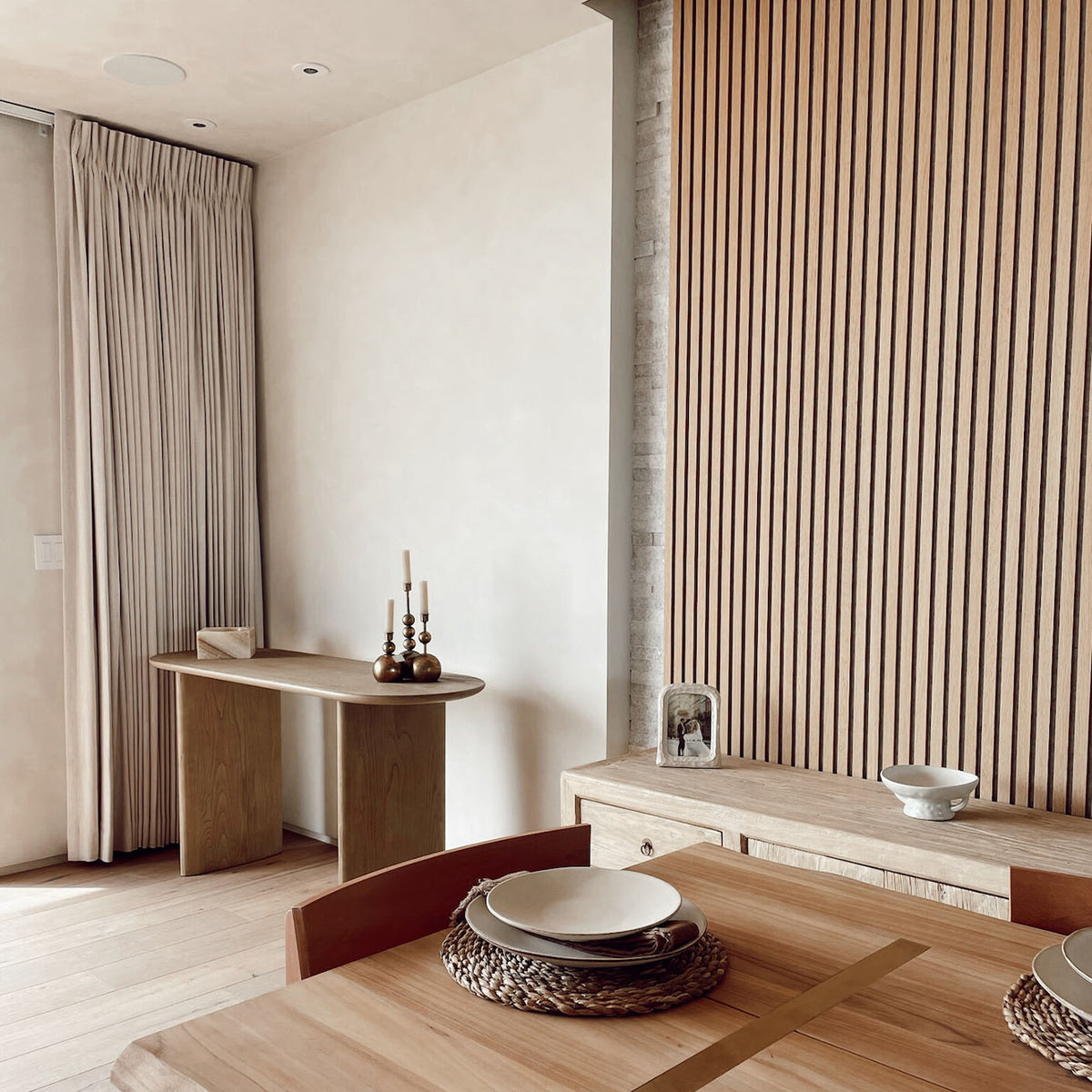 White Oak (Grey Felt) Willow Panel