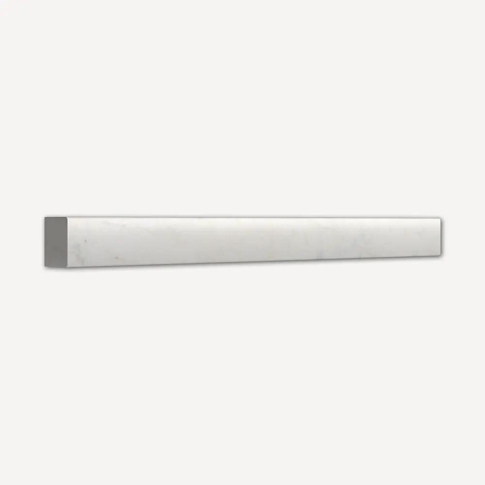 Satin Perla Honed Flatiron Marble Moldings 1x12