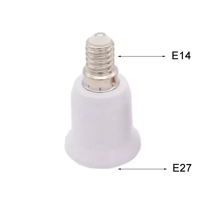 White plastic lamp base converter living room socket adapter