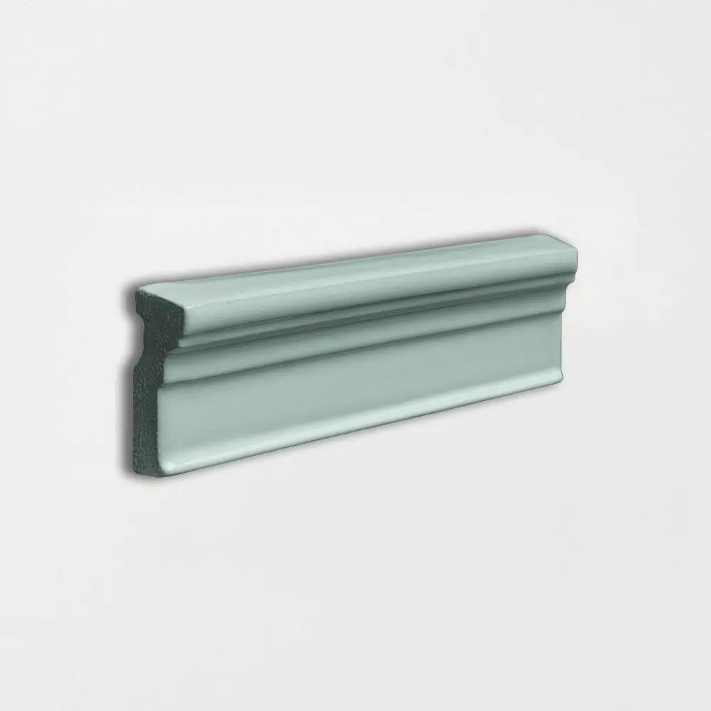Sage Jade Glossy Ogee Trim Ceramic Moldings 2x6