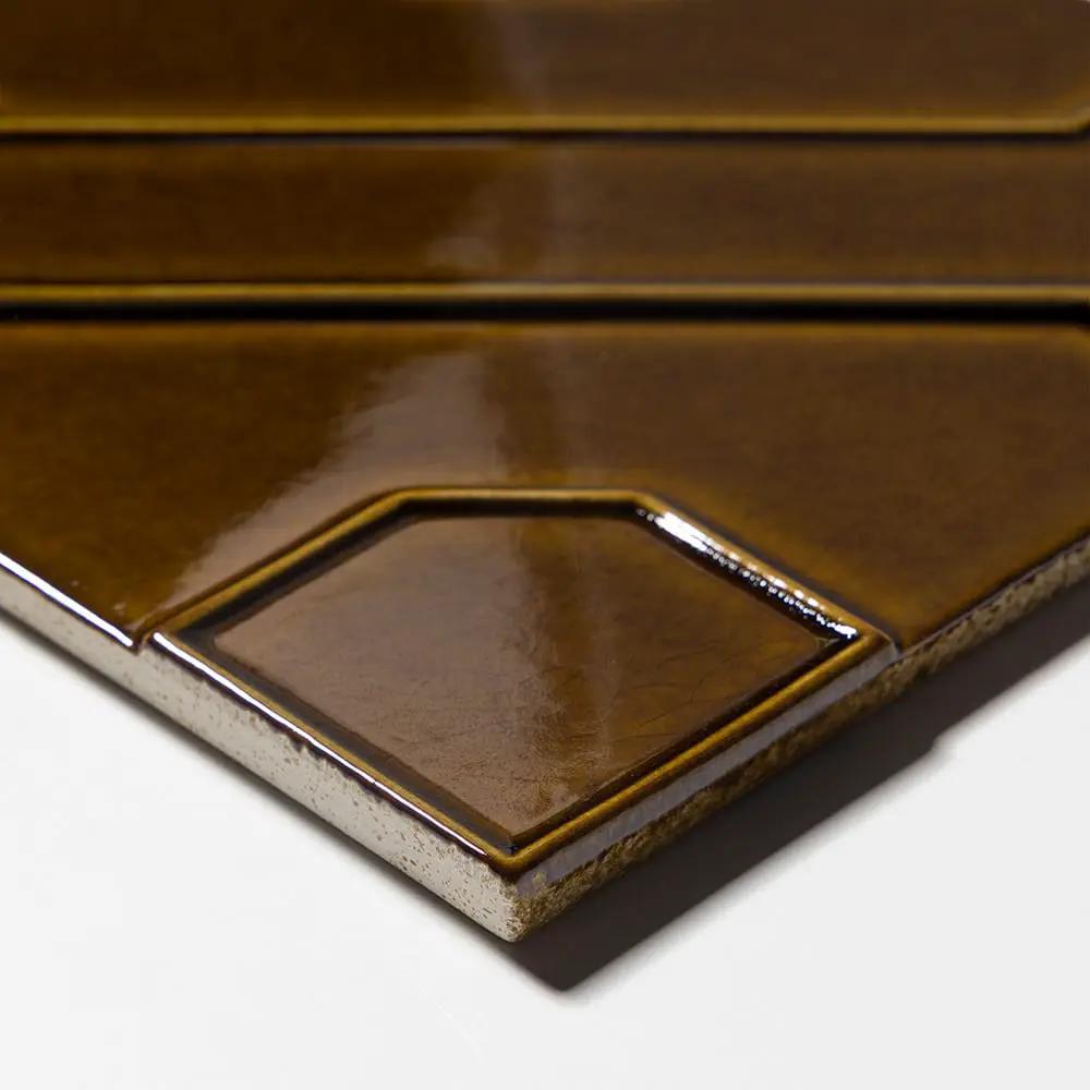 Kodye Creamy Glossy Ceramic Accent Tiles 8x8