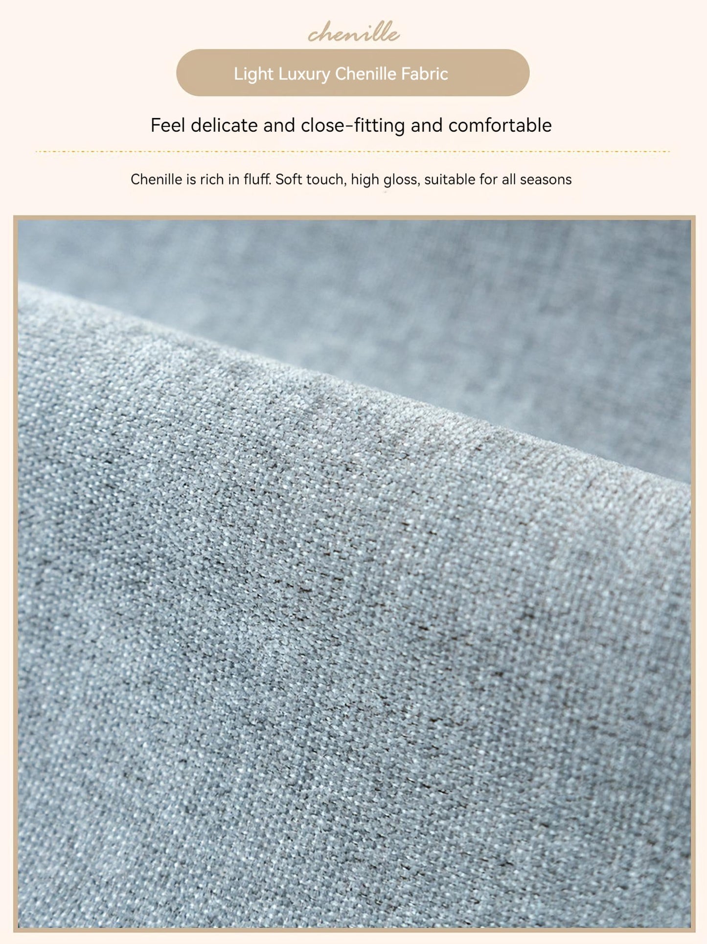 Non-Slip Cat Scratch Furniture Cover for Leather Sofas, Chenille Sofa Towels Covers I