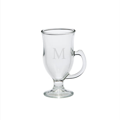 12 Glass Irish Coffee Mugs - 8 Oz