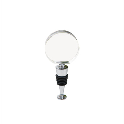 Round Optic Crystal Wine Bottle Stopper