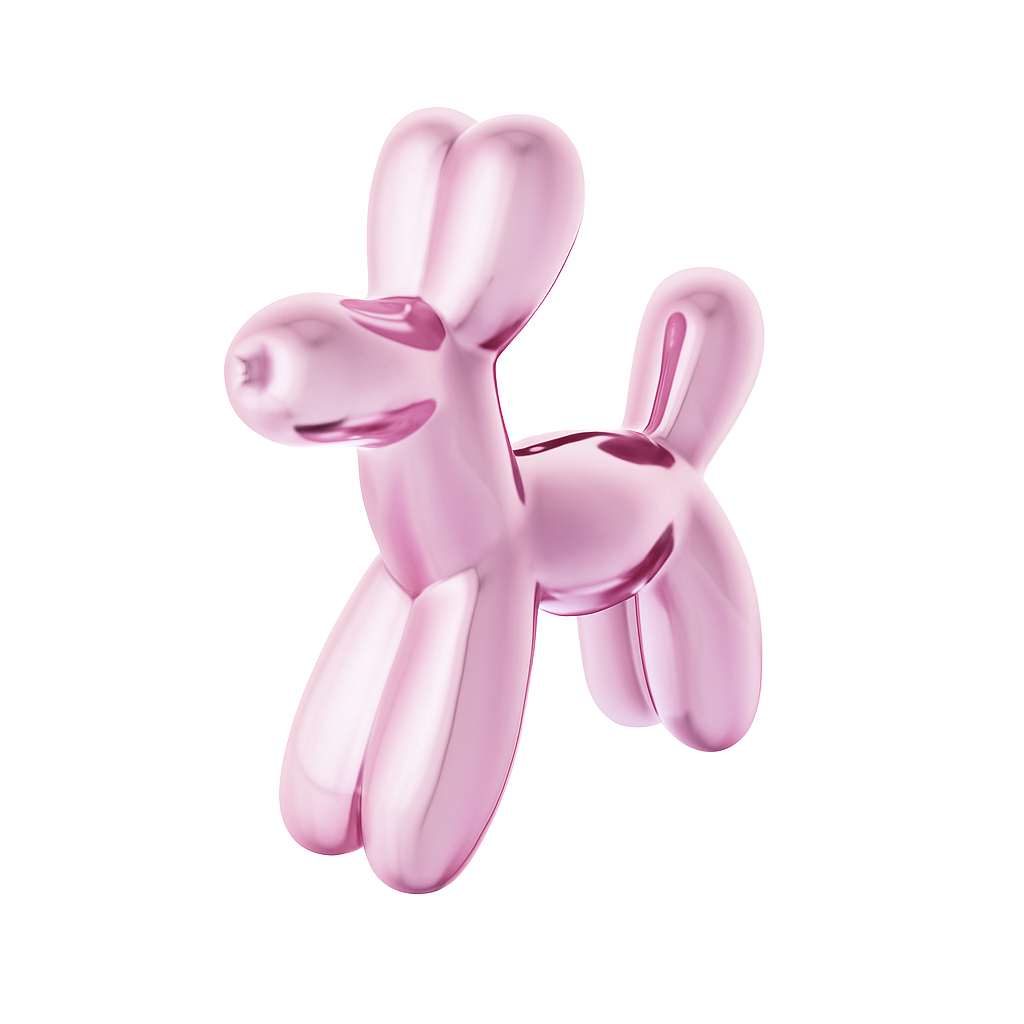 Balloon Dog Bank Pink