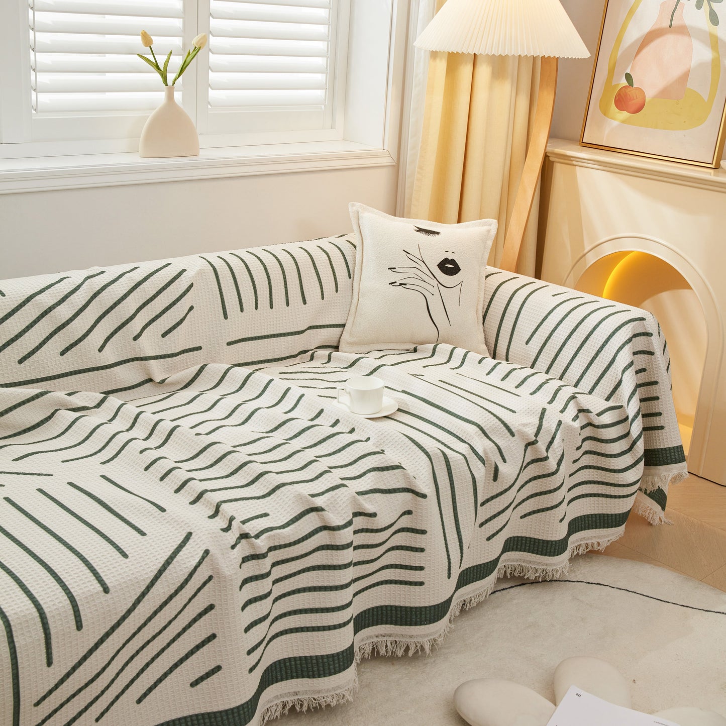 High-Quality Fabric Non-Slip Sofa Cover Throw, Throw Blankets for Couch, Furniture Covers for Pets