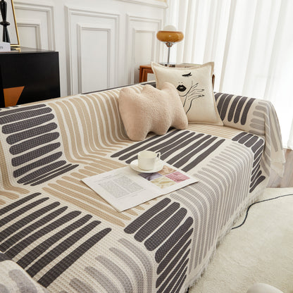 Cotton Sofa Blanket Cover, Throw Blanket Couch Protector, Extra Large Blanket to Cover Couch