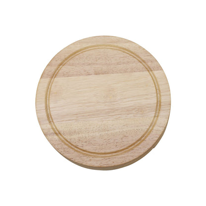 Round Swiveling Cheeseboard with 4 Stainless Steel Utensils