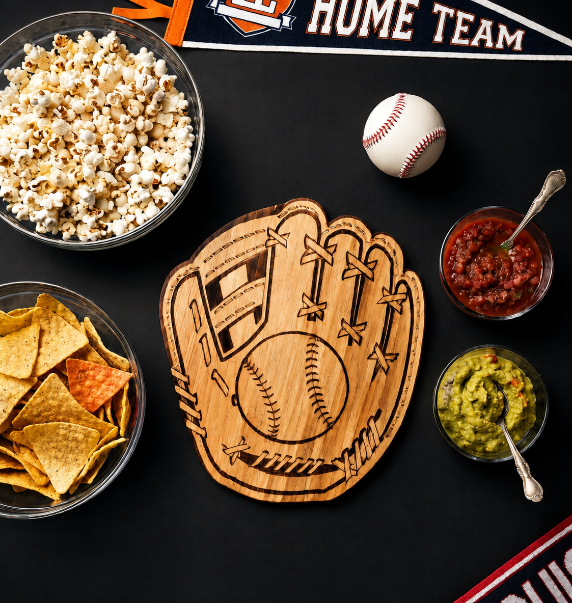 Baseball Glove Wood Board - 12" x 13.75"