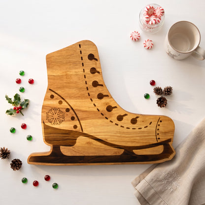 Ice Skates Wood Board - 12.5" x 15"