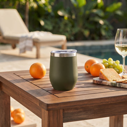 12 Oz Stemless Wine Tumbler - Olive