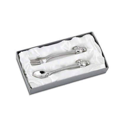 Teddy Bear Handle Baby Spoon & Fork Set