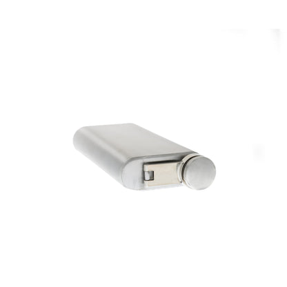 6 oz Silver Stainless Steel Pocket Flask