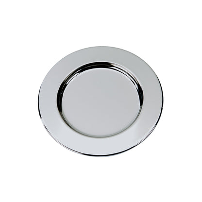 Silver Round Nickel-Plated Tray - 6"