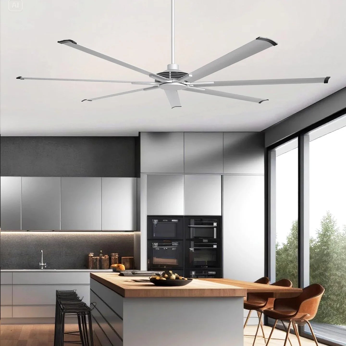 Silent Storm Extra Large Ceiling Fan with Remote Control